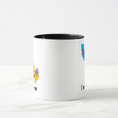 長距離アメリカ州カリフォルニア-テキサス州 マグカップ (中央)