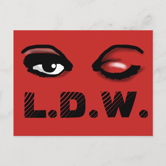 長距離ウインクカード ポストカード (正面)