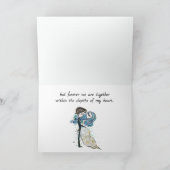 長距離エンチャントカップルのバレンタインデー シーズンカード (内部)