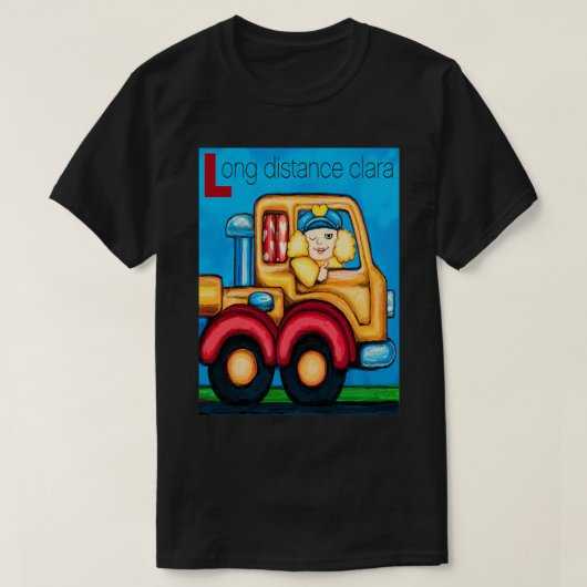 長距離クララ Tシャツ (デザイン正面)