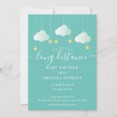 長距離シャワー / メールでのお祝いメッセージ 招待状 (正面)