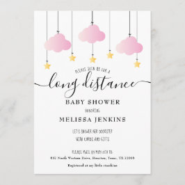 長距離シャワー |散水便ピンク 招待状