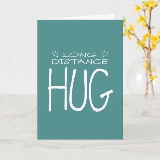 長距離ハグ カード (黄色い花)