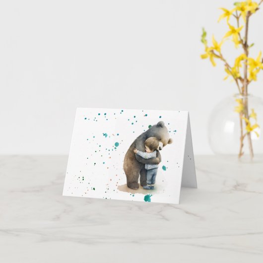 長距離ハグ カード (黄色い花)