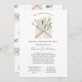 長距離ブライダルシャワー（メール別） 招待状 (正面/裏面)