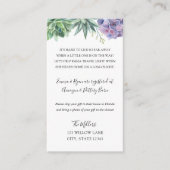 長距離ベビーシャワーの吸盤 エンクロージャーカード (正面)