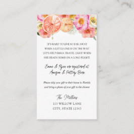 長距離ベビーシャワーインサート エンクロージャーカード