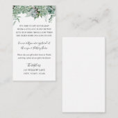 長距離ベビーシャワーインサート エンクロージャーカード (正面/裏面)