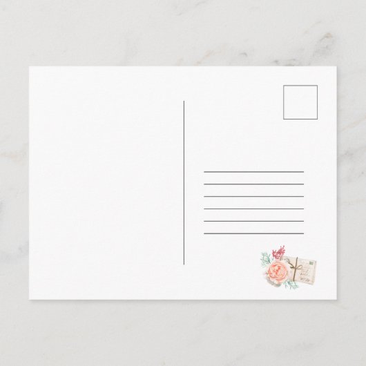 長距離ベビーシャワーバイメール招待状 ポストカード (裏面)