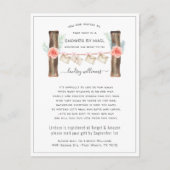 長距離ベビーシャワーバイメール招待状 ポストカード (正面)