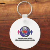 長距離人間関係カップル キーホルダー (正面)