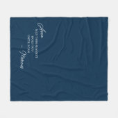 長距離人間関係ギフトforガールフレンド フリースブランケット (正面(横))