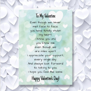 長距離人間関係バレンタインデー カード