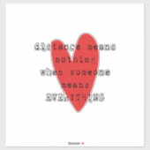 長距離人間関係LDR シール (シート)