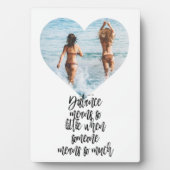 長距離友情BFFフレンズのギフトベッティ フォトプラーク (正面)