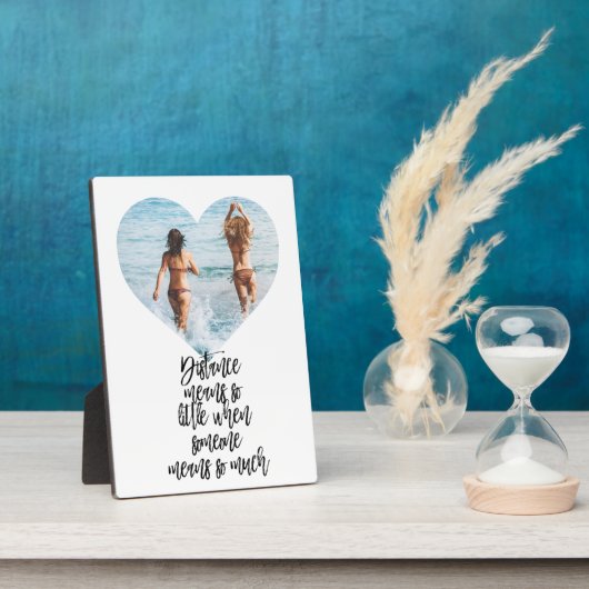 長距離友情BFFフレンズのギフトベッティ フォトプラーク (側面)