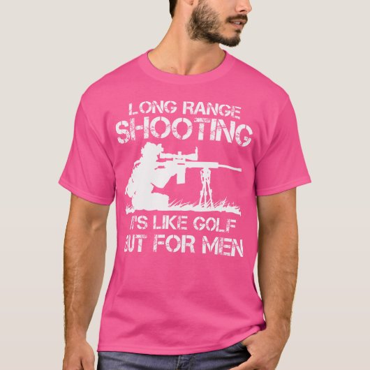 長距離射撃、 発砲ゴルフらしい Tシャツ (正面)