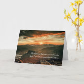 長距離恋考える人 カード (黄色い花)