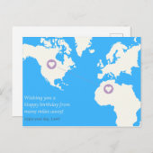 長距離誕生日 ポストカード (正面/裏面)