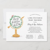 長距離赤ちゃんシャワー（郵便） 招待状 (正面)