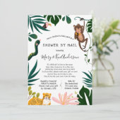 長距離赤ちゃんシャワー（郵便） 招待状 (スタンド正面)