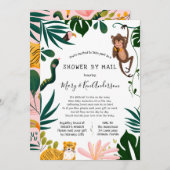 長距離赤ちゃんシャワー（郵便） 招待状 (正面/裏面)