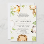 長距離赤ちゃんシャワー(郵便) 招待状 (正面)