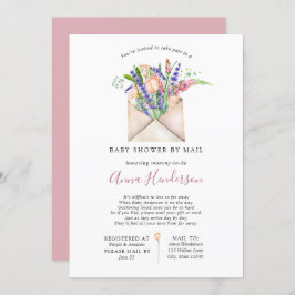 長距離赤ちゃんシャワー(郵便) 招待状