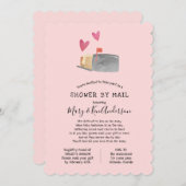 長距離赤ちゃんシャワー（郵便） 招待状 (正面/裏面)