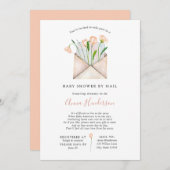 長距離赤ちゃんシャワー（郵便） 招待状 (正面/裏面)