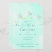 長距離赤ちゃんシャワーbyメールボーイニュートラル 招待状 (正面/裏面)