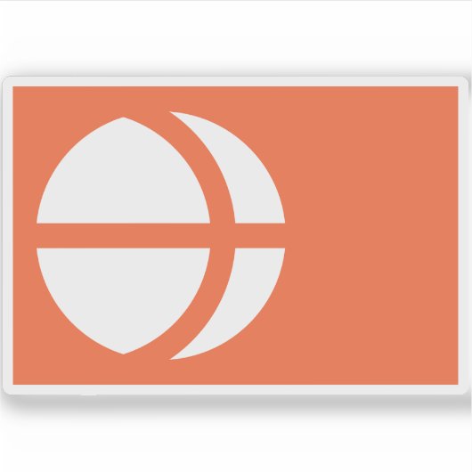 長野県国旗 シール (正面)