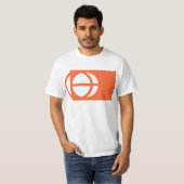 長野県、日本の旗 Tシャツ (正面フル)