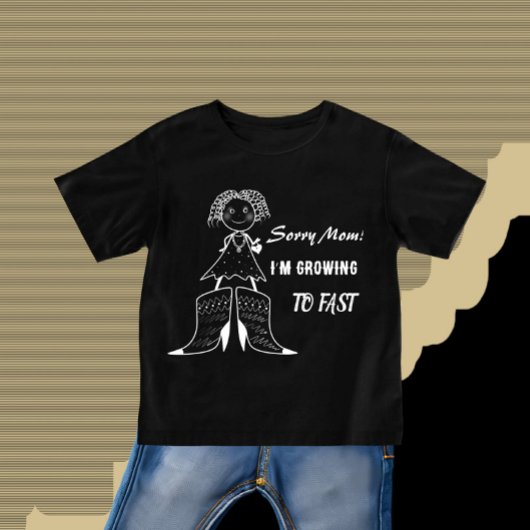 長靴の女の子 ベビーTシャツ