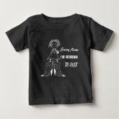 長靴の女の子 ベビーTシャツ (正面)