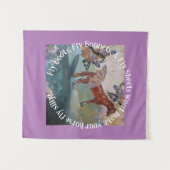 長靴を履いても馬は飛ばせ間抜けない タペストリー (正面(横))