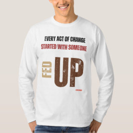 長食べ物を与えい袖を上げ上げる – BIPOC Tシャツ