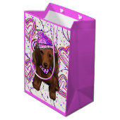 長髪の赤いドキシー ミディアムペーパーバッグ (裏面アングル)