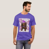 長髪の赤いドキシー Tシャツ (正面フル)
