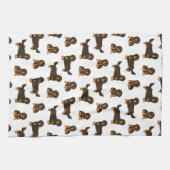 長髪ダシュント キッチンタオル (横)