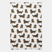 長髪ダシュント キッチンタオル (縦)