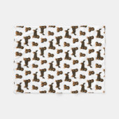 長髪ダシュント フリースブランケット (正面(横))