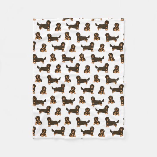 長髪ダシュント フリースブランケット (正面)