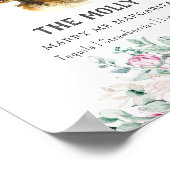 長髪ダッシュント結婚の特徴的なドリンクの看板 ポスター (角)