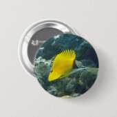 長鼻蝶形魚 缶バッジ (正面&裏面)