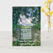 門から出て筒を撃つのが好きだ カード (黄色い花)