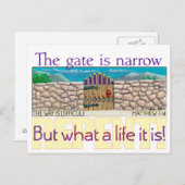 門が狭い ポストカード (正面/裏面)