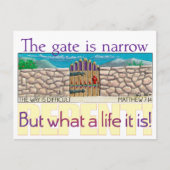 門が狭い ポストカード (正面)