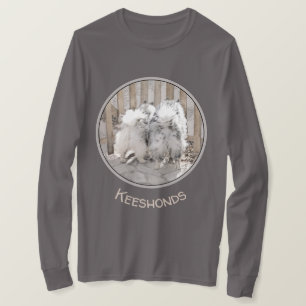 門のキースホ絵画ンズ-オリジナル犬芸術 Tシャツ