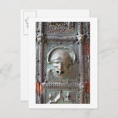 門のドアから離れのガルゴイルのパネル， 1 ポストカード (正面/裏面)